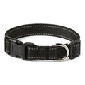 Amazon Basics Polyester Dog Collar M, Adjustable Length 15" - 23.5", 1.1" W, Black