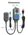 Inkbird Digital Outlet Heat Temperature Controller with Day Night Control for Brewing Aquarium Breeding Reptiles Hatchin