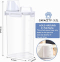 Newivi 2 Pcs Cat Litter Storage Container with Airtight Lid Cat Litter Storage Bin with Spout Sealable Heavy Duty Bucket