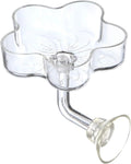 Aquarium Shrimp/Small Fish Feeding Dish Feeder Dish, Acrylic Material, Mini Size (Sakura Shaped)
