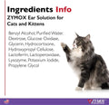 Zymox Enzymatic Ear Solution with 0.5% Hydrocortisone for Cats & Kittens, 1.25 oz. – Cleans & Refreshes Ear Canal for Relief from Wax, Dirt Buildup, Itchiness, Irritation, Inflammation & Redness