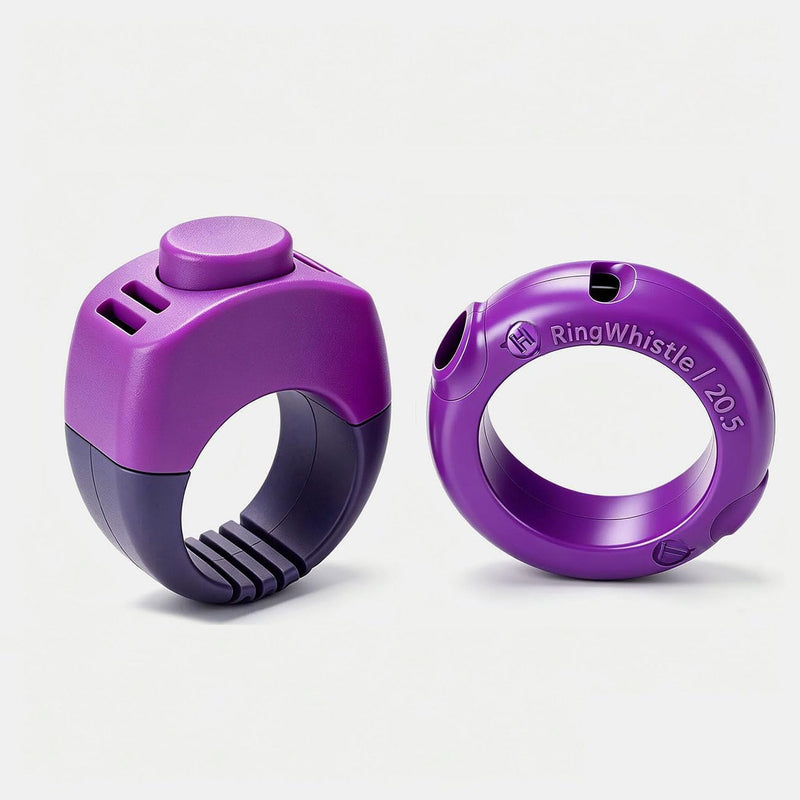 2pcs Dog Training Set Finger Ring Clicker + Ring Whistle, Wearable Finger Type Pet Clicker & Dog Whistle for Puppy Obedi