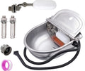 MINYULUA Heated Automatic Water Bowl Stainless Steel for Dogs Horse