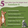 PetAlive EaseSure-S Nervous System Support for Dogs and Cats - Herbal Drops with Passion Flower, Skullcap, Ashwagandha, Wild Oat - Pet Involuntary Muscle Movements and Twitching - 2 Fl Oz