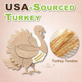 A Freschi srl Turkey Tendons for Dogs, Long-Lasting, Hypoallergenic Rawhide Alternative, Human Grade, Healthy Puppy Chews, Natural Dog Treats for Medium Dogs, Rope (M), 2 Count Pack