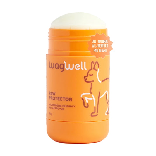 WagWell Paw Protector Dog Paw Balm | Lick-Safe, Vet-Approved Paw & Nose Balm | Microbiome-Friendly, Dermatologist Tested | Hot Pavement & Cold Weather Protection | To Hydrate, Condition & Protect Paws