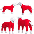 Lovelonglong Four Feet Dog Lightweight Pajamas, Pure Cotton Dog Jumpsuits 4 Legs Dog Onesies T-Shirt Stylish PJS Puppy C
