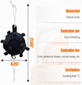 La La Pet Hanging Carrot Feeding Ball Interactive Feed Toy Relieve Stress and Avoid Boredom Equine Pony Cattle and Goat 