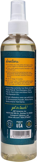 ALZOO Natural Flea and Tick Repellent Spray for Dogs, Effectively Repels Fleas, Ticks & Mosquitos, Plant-Based Active In