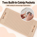 PetPals Cat Grooming Massager with Adjustable Bands & Silicone Bristles