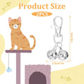 JJUNW 2 Pcs Mini Dog Collar Bells, Cat Bell, Silver Pet Pendant Accessories for Training, Loud Charms for Dogs and Cats
