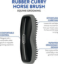 Wahl Professional Animal Horse Grooming Rubber Curry Brush, 858712, Black