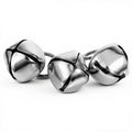 Xelsluthe 3 Pcs Bells for Dog Collars, Large Jingle Bells 1.18'' Dog Collar with Bell Pet Pendant Accessories for Dogs Cats Handmade Metal Silver