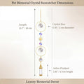 Yalikop Pet Memorial Urn Suncatcher Dog Cat Memorial Gifts
