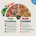 Instinct FreshRaw Meals, Natural Frozen Dog Food, Grain-Free - Grass-Fed Beef, 16 oz. (Pack of 6)