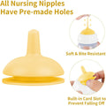 Xuanda Pet Feeding Bottle and Syringes,60ml Nursing Bottle, 3 Sizes Nipples with Ventilation Valve Resistant Tearing Perfect for Puppies, Kittens, Small Wildlife (Yellow)