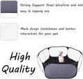 Small Animals Playpen, Portable Pop-up Open Interactive Pet Tent, Indoor Outdoor Fence for Rabbits, Guinea Pig, Hamster,