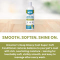Groomer’s Goop Glossy Coat Super-Soft Conditioner – Deep Moisture Formula Softens & Detangles Dog & Cat Coats, Soothes Dry Skin, Natural Ingredients, Dye-Free – 16 oz Bottle