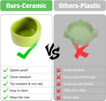 3 Pack Ceramic Hamster Food Bowl, Splash-Proof, Tip-Proof, Chew-Resistant, Easy to Clean Small Animal Bowl for Hamster/G