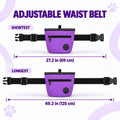 2-Cup Magnetic Dog Treat Pouch with Waist Belt and Metal Clip
