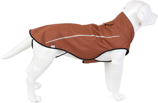 Mile High Life Dog Raincoat, Adjustable Waterproof Reflective Rain Jacket for Small Medium Large Dogs, Lightweight Breat