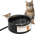 Outdoor Heated Water Bowl for Dogs Cats, 2.2L Winter Heating Dog Water Bowl Smart Thermal for Outdoor Chickens Rabbits B