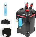 PONDFORSE Canister Filter, External Aquarium Filter Ultra-Quiet with Media