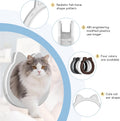 CAREMYWORLD Cat Door Interior Door - Snow White Clean Invisible, Large No-Flap Pet Door for Cats Up to 22 LBS, Easy DIY Setup, No Training