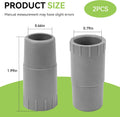Magluv 2 Pack Rubber Adapter for Fluval Ribbed Hosing 304/305/306/307/404/405/406/407, Aquarium Tubing Connectors for Fl