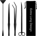 15Inch Extra Long Design Aquarium Aquascaping Tool Kit, Stainless Steel