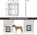Billionchains Dog Door for Screen Door with Magnetic Auto-Close, Lockable Doggy Door for Screen Door, Pet Easy Access for Sliding Screen Door
