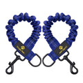 Bungee Leash Extension Attachment, 18" Shock Absorbing Lead Extension Absorber, Prevent Injury on Arm and Shoulder & Save Dogs from Getting Hurt, Great for Bicycle, Running, Walking,Blue