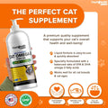 Liquid Health Pets Wild Caught Omega 3 Fish Oil for Cats - Liquid Omega 3 Supplement for Cats with EPA+DPA+DHA - Reduce 