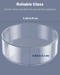 Pawfly 3 Pcs Shrimp Feeding Dish, Clear Glass Aquarium Shrimp Feeder, Transparent Food Tray for Fish Tanks and Terrarium