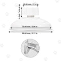 AccEncyc Thick Suction Cup Cat Perches 4Pcs Cat Hammock Replacement Screw Suction Cups for Window Seat