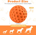 HIPPIH Indestructible Squeaky Dog Toys, Interactive Dog Balls 2 Pack, Chew Toys for Aggressive Chewers, Natural Rubber Puppy Toy for Large/Medium Dogs, Tough Puppy Teething Toy, Relieve Anxiety