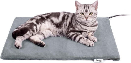 Toozey Outdoor Pet Heating Pad for Cats & Dogs, S 19.7 x 15.7 in, Gray