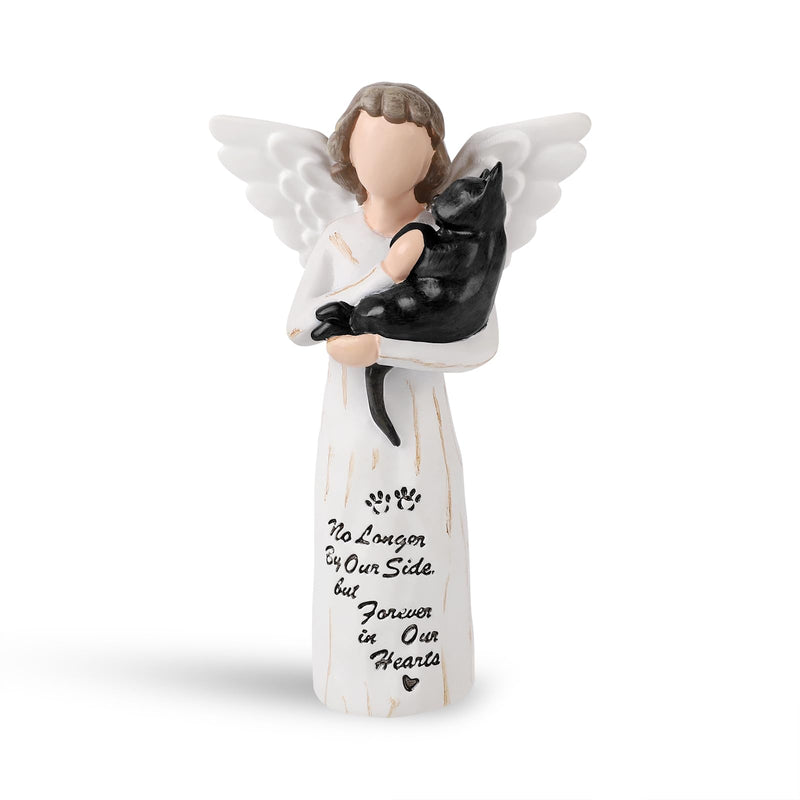 Cat Memorial Gifts, Cat Memorial Gifts for Loss of Cat, Pet Cat Remembrance Gifts, Hand-Painted Collectible Cat Angel Figurine Statue for Cat Lovers in Memory of Their Beloved Cat