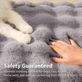 SOMAHE Cat Blanket, Reversible Sherpa & Bubble Fleece Pet Throw, Ultra-Soft Plush for Indoor Cats, Machine Washable, Anti-Static, Warm & Cozy, 22"×18" Inch Gray