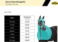 Resistance Horse Hood Slinky Lycra Zippered Mane Braid Shoulder Guard - Horse Sleazy Slickers Care Sheet