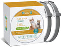 Flea and Tick Collar for Cats &Kitten, Natural Essential Oil Flea and Tick Prevention for Cats, 15 Inch, 8 Month Protect