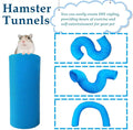 PINVNBY Hamster Fun Tunnels Pet Mouse Plastic Tube Toys Small Animal Foldable Exercising Training Hideout Tunnels for Gu