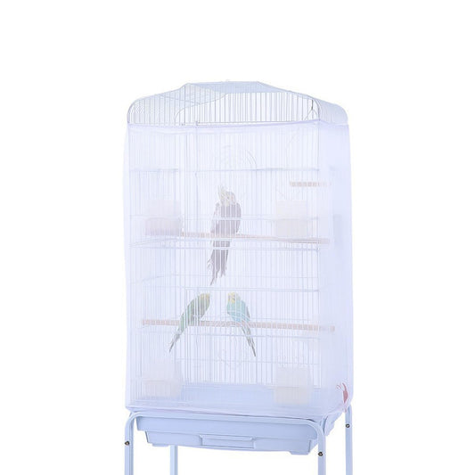 ZARSIO Birdcages Mesh Net Skirt Cover Reusable Stretchy Bird Cage Seed Catcher (31 x 67 inch)
