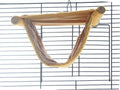 emours Double Bunkbed Hammock Sleep Bed Cage Play Platform with Warm Fleece for Hamster Mice