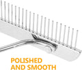 POPETPOP Horse Nail Rake, Undercoat Grooming Rake with Wooden Handle