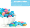 QIAONIUNIU 100 Pcs New Colorful Glow in The Dark Pebbles Stones Rocks for Fish Tank Aquarium Garden Walkway