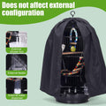 DONGKER Bird Cage Cover,Polyester Rain-Proof Parrot Blackout Birdcage Shade for 11.8"-15.7" Dia,25.6"-27.6" Height Round Birds Cages Windproofing & Warmth & Light-Proof