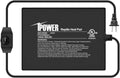 iPower 6 by 8 Inch Reptile Heating Pad with Temperature Adjustable Controller Knob, Under Tank Warmer Terrarium Heat Mat