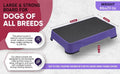 HUNTMARK Dog Training Place Board - Durable Hunting Dog Training Platform - Non-Skid Surface and Nonslip Feet - Stackable, Portable Agility Platform - Modern Puppy Trainer Equipment (Purple)