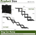 Dog Ramp for Car, Foldable Dog Stairs for Small Dogs, Not for Side Doors